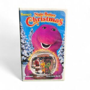 Vintage Barney’s Night Before Christmas VHS Tape 1999 Clamshell 🎄